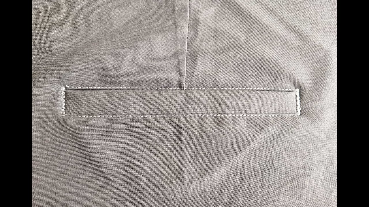 Welt a pocket for casual trousers