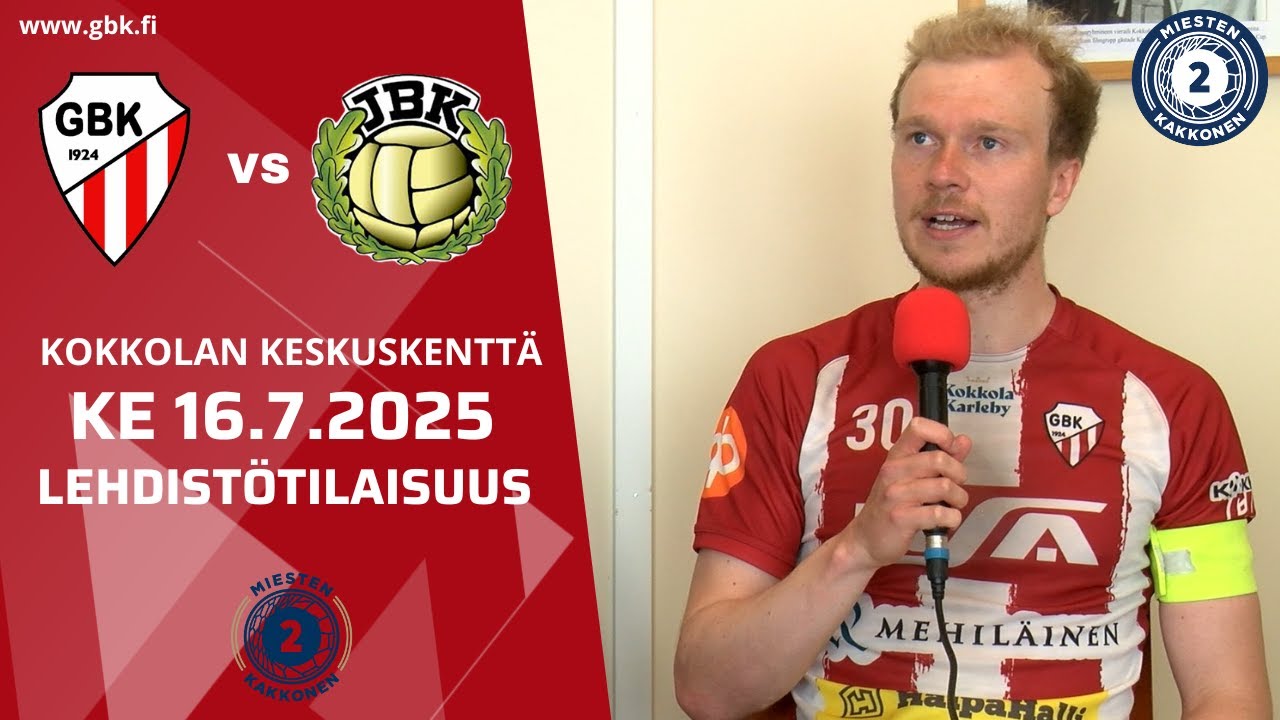 GBK - JBK ke 16.7.2025 | Lehdistötilaisuus