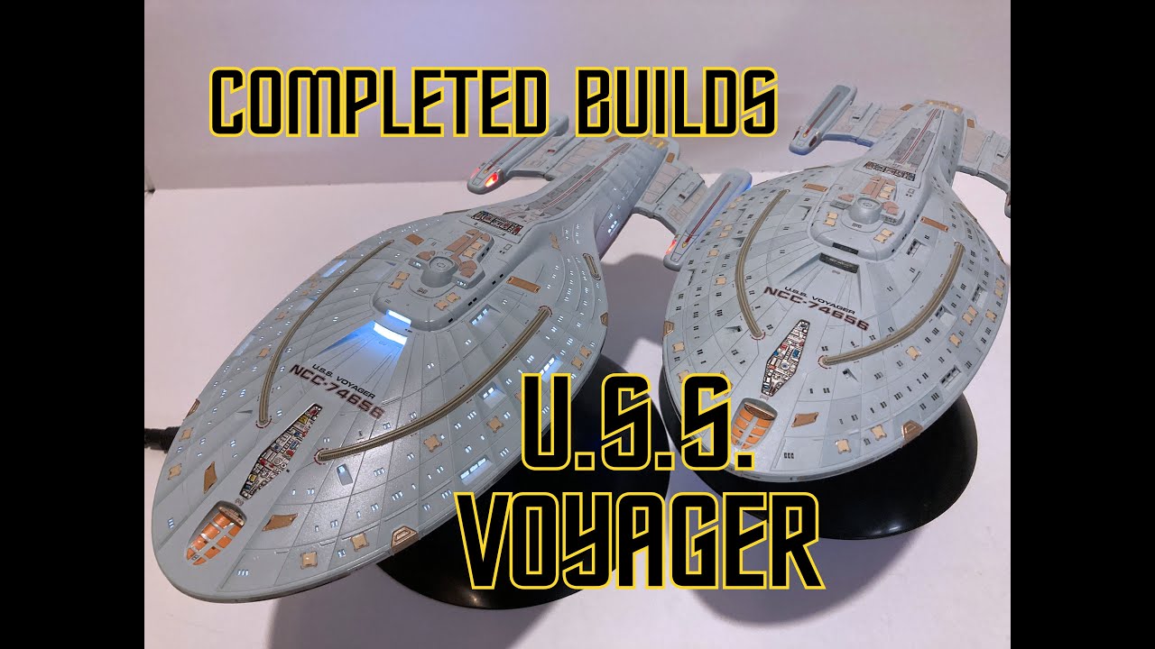 FINAL USS Voyager Double Build - Decals and Comparisons with other 1: 1000 ships!