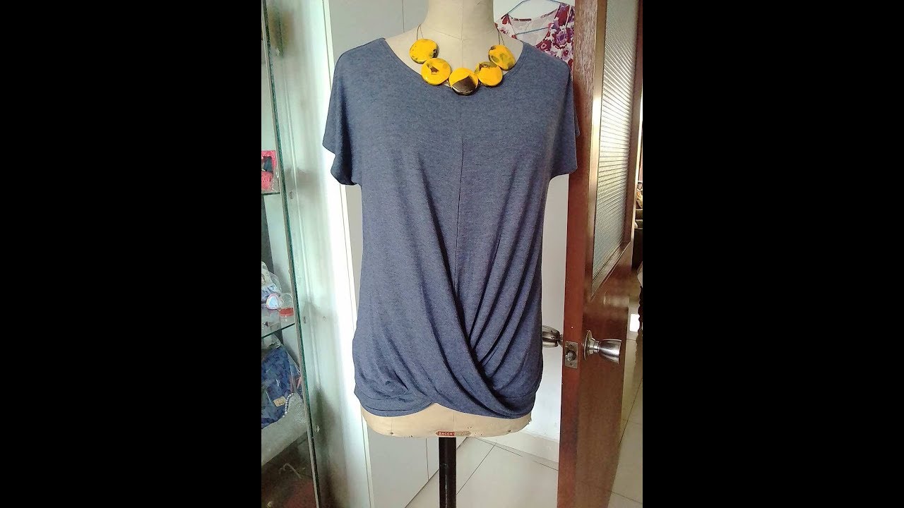 Кофта с драпировкой. Polo con drapeado