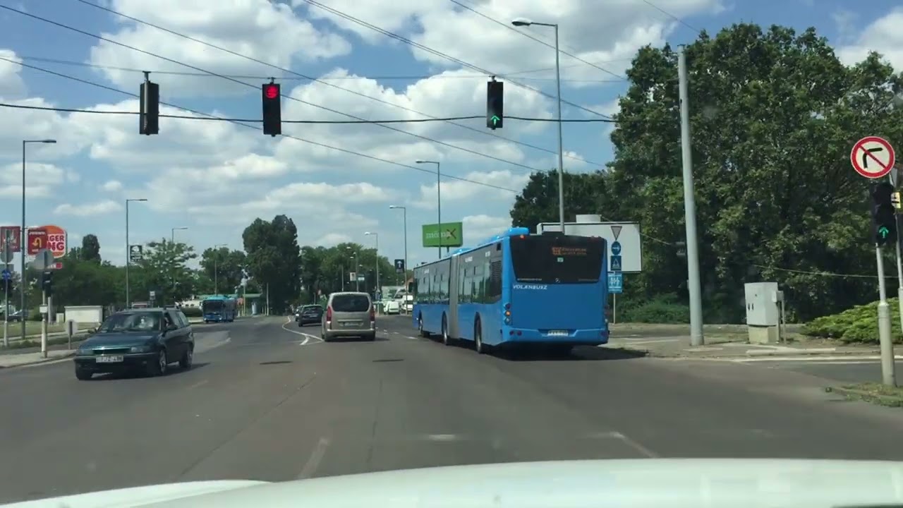Budapest streets: Rákoskeresztúr városközpont - Kőbánya POV Driving west XVII. kerület - X. kerület.