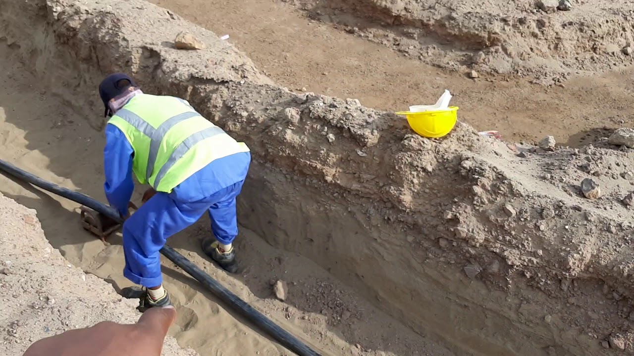 Duct Bank Cable Pulling (Underground duct bank manually cable pulling)