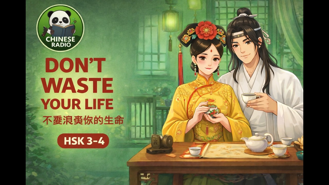 HSK 3-4 | Don't Waste Your Life | 不要浪费你的生命 | Chinese Radio Podcast