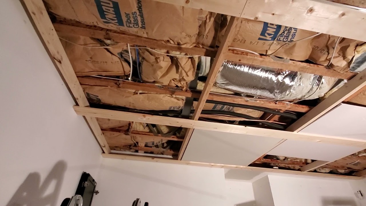 how to do a basement removable ceiling