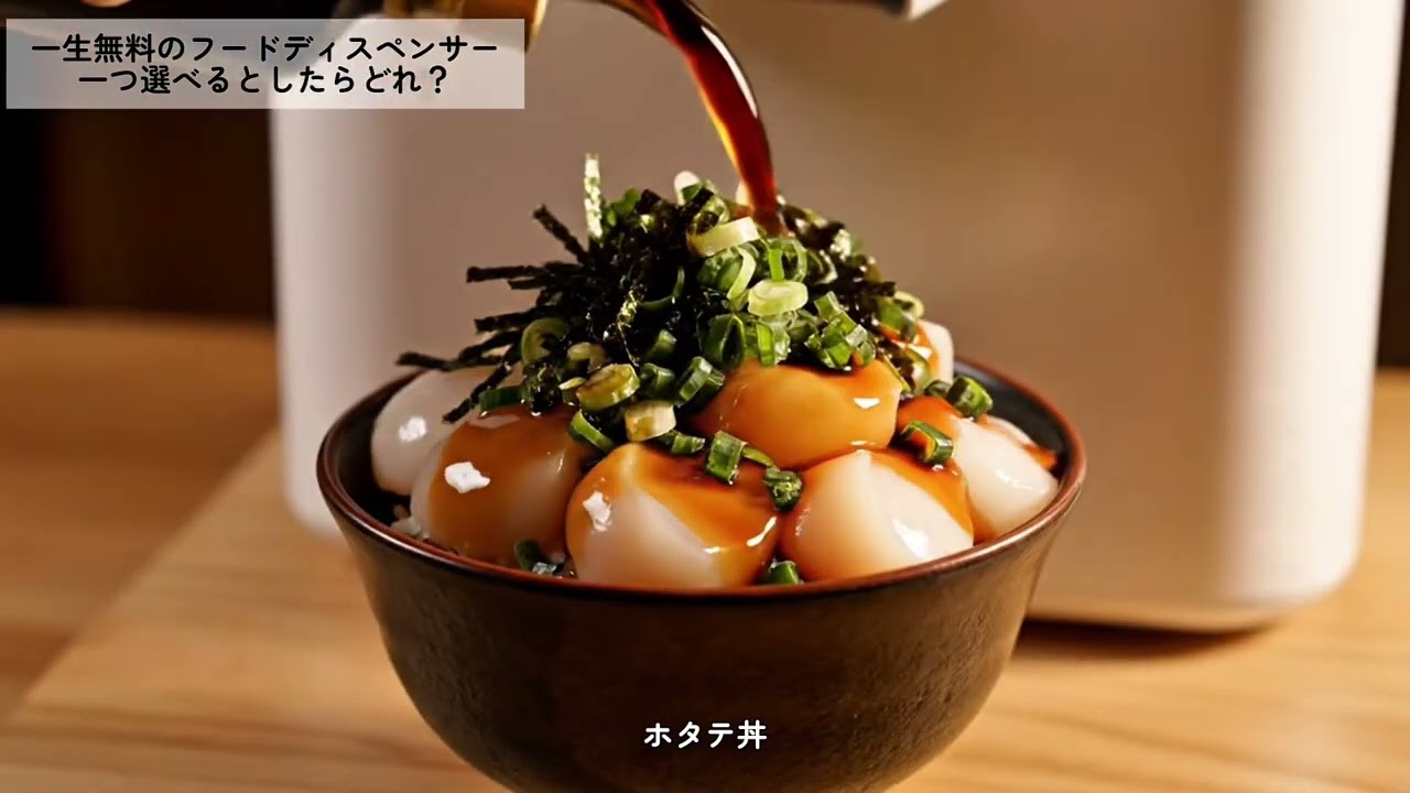 【ASMR】一生無料のフードディスペンサーどれ選ぶ？海鮮シリーズ