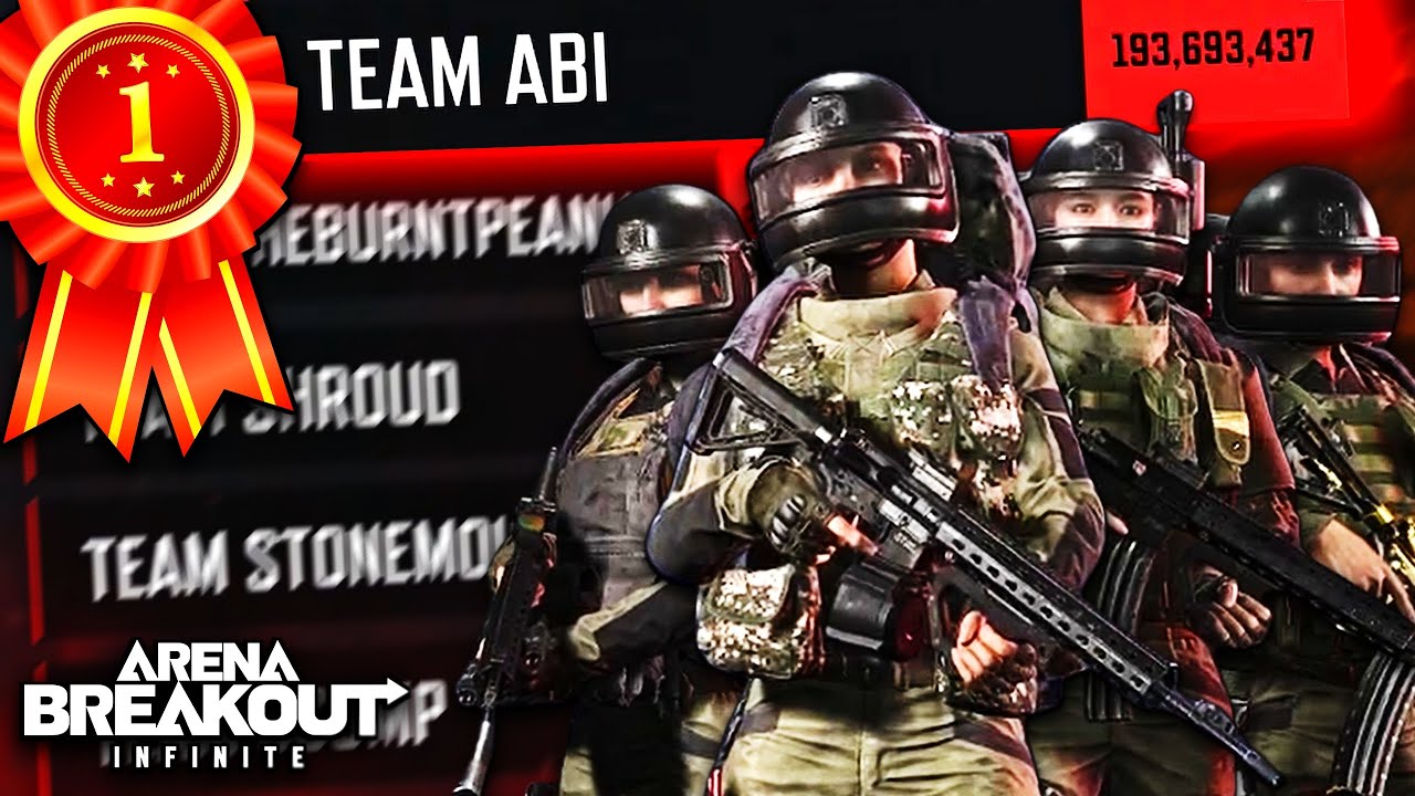 KILL LEADER POV of $100,000 TOURNAMENT WIN in Arena Breakout Infinite