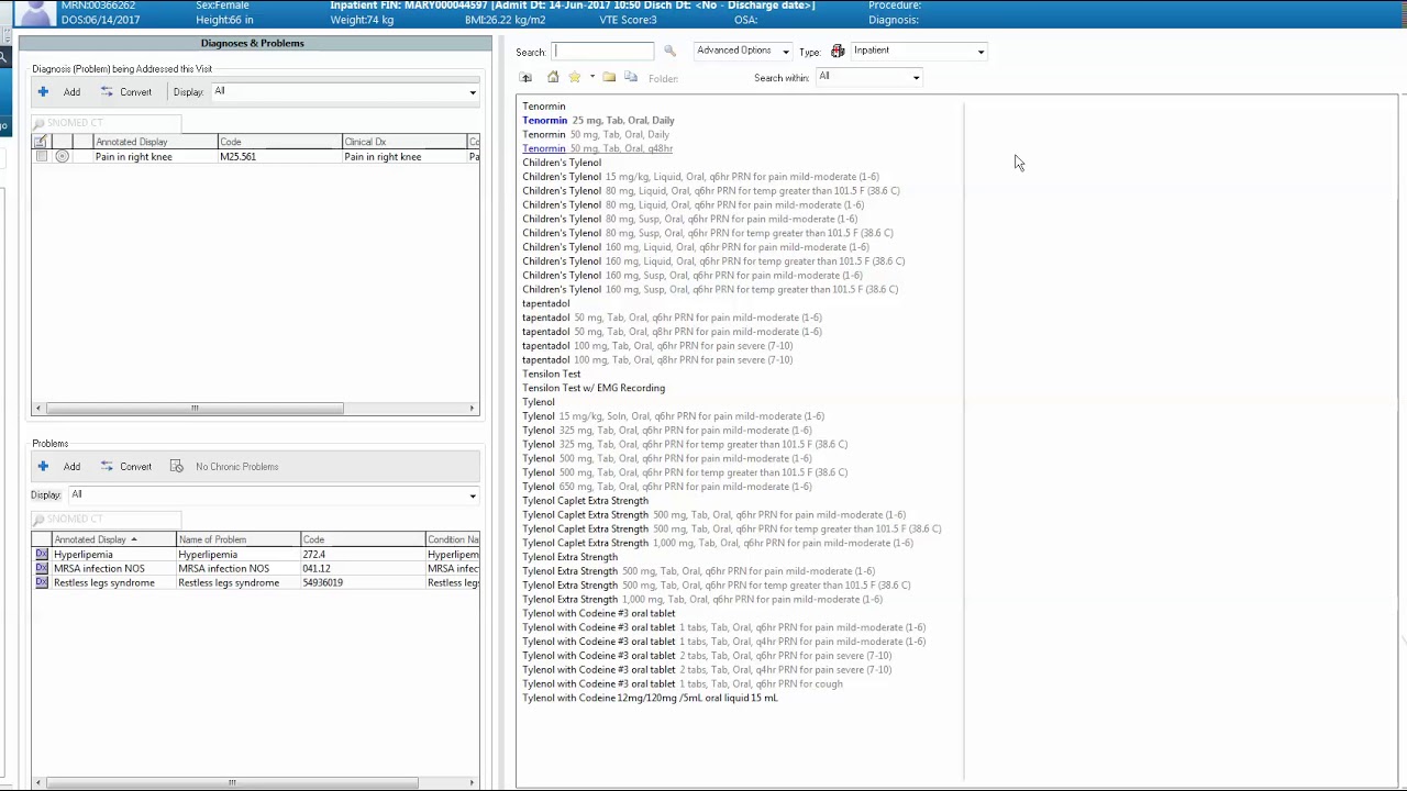 How to place an order within Cerner