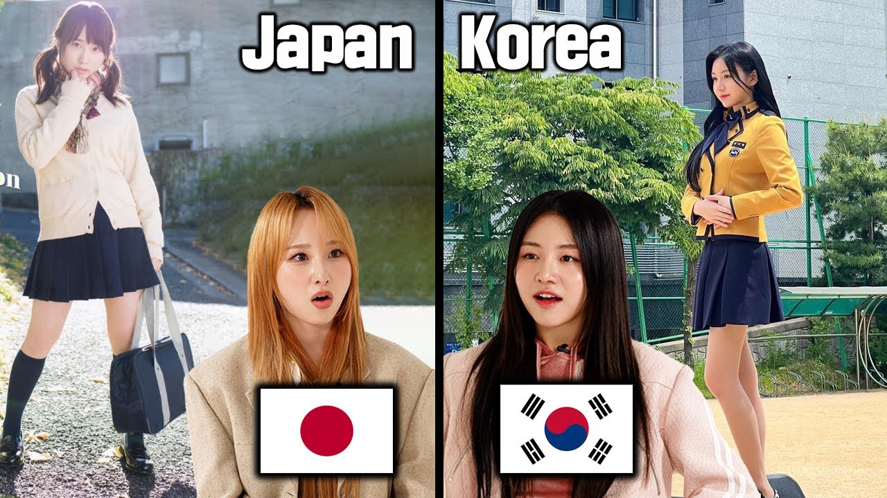 School Life Comparison l Japan VS Korea l FT. Rocket Punch