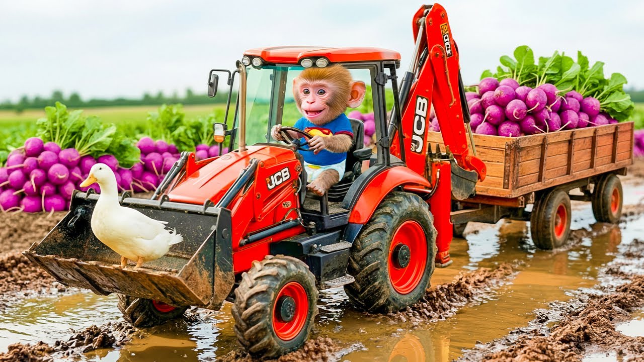 🔥🐒 Monkey iZi’s Farm Drive Goes Wrong — A Duck’s Life Saved in the Last Second! 🚜🦆