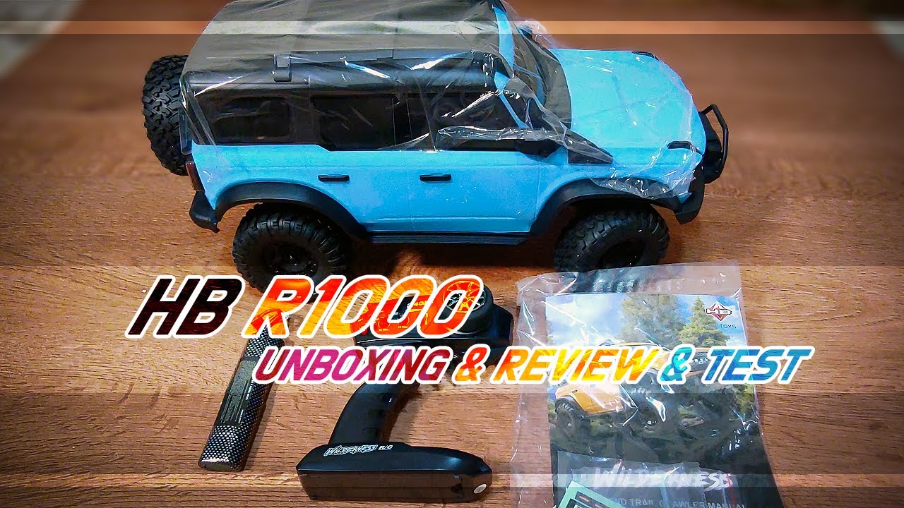 Rc cars / hb r1001 bronco 극강의 가성비 rc카 언박싱&리뷰&테스트 / hb r1000 bronco unboxing&review&test /trx4 clone