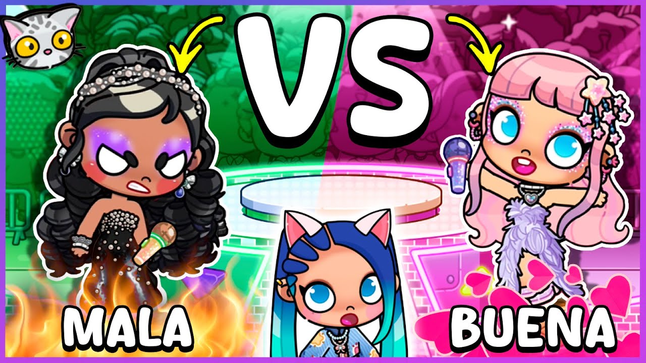 🎤✨ Celebrity Buena VS Celebrity Mala en Avatar World 😇😈