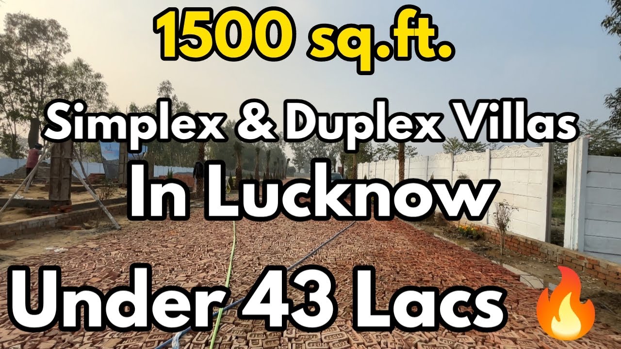 Nationalised Bank Loan Approved Villas In Lucknow With Amenities | 2026 New Launch With Lake Concept