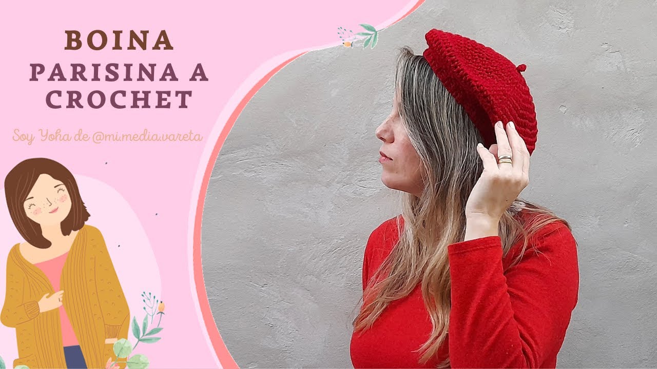 BOINA Parisina a CROCHET súper fácil y sin costura