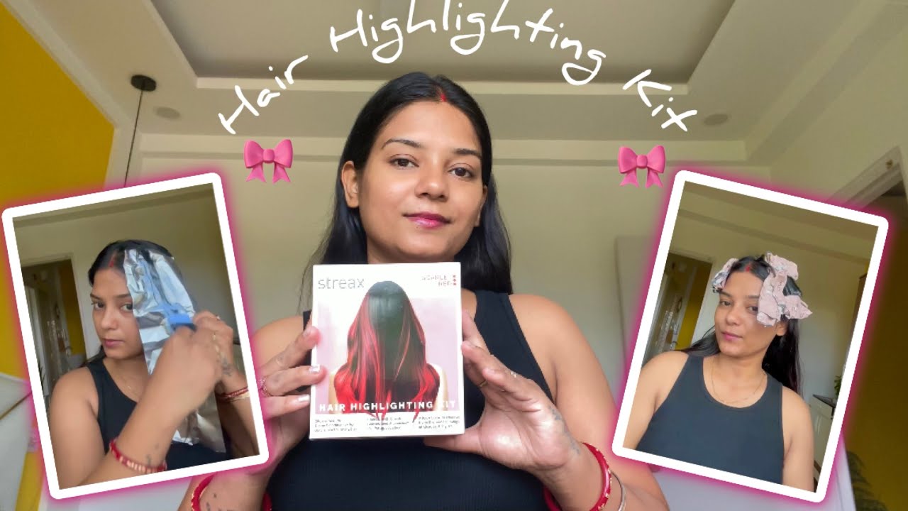 Hair Colour At Home | Streax Hair Colour Highlighting Kit | REVIEW