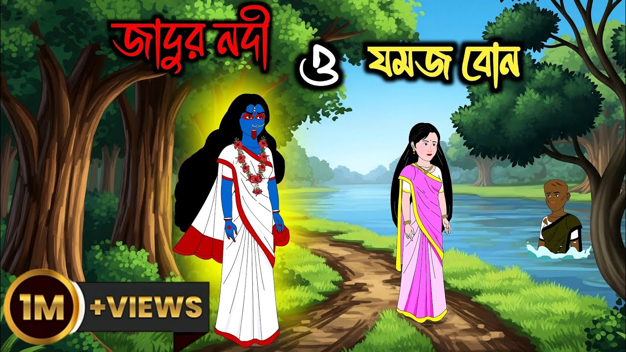 জাদুর নদী ও যমজ বোন . Bangla cartoon . Rupkothar Golpo . Thakumar Jhuli  .  Sasta Toons