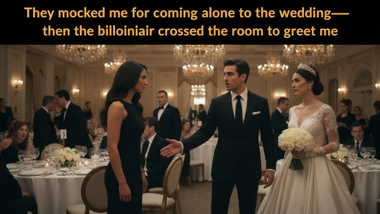THEY MOCKED ME FOR COMING ALONE TO THE WEDDING—THEN THE BILLIONAIRE CROSSED THE ROOM TO GREET ME