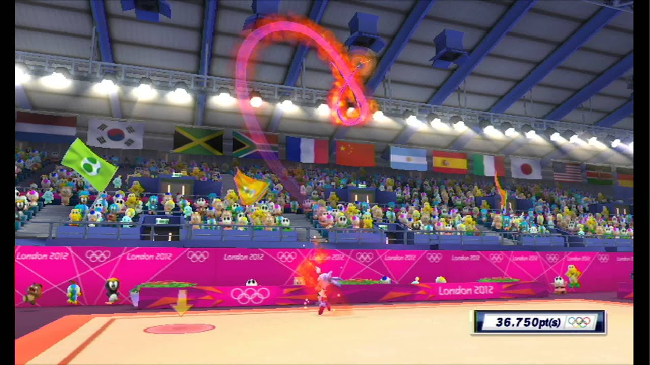 Mario & Sonic at the London 2012 Olympic Games: Rhythmic Ribbon - Blaze