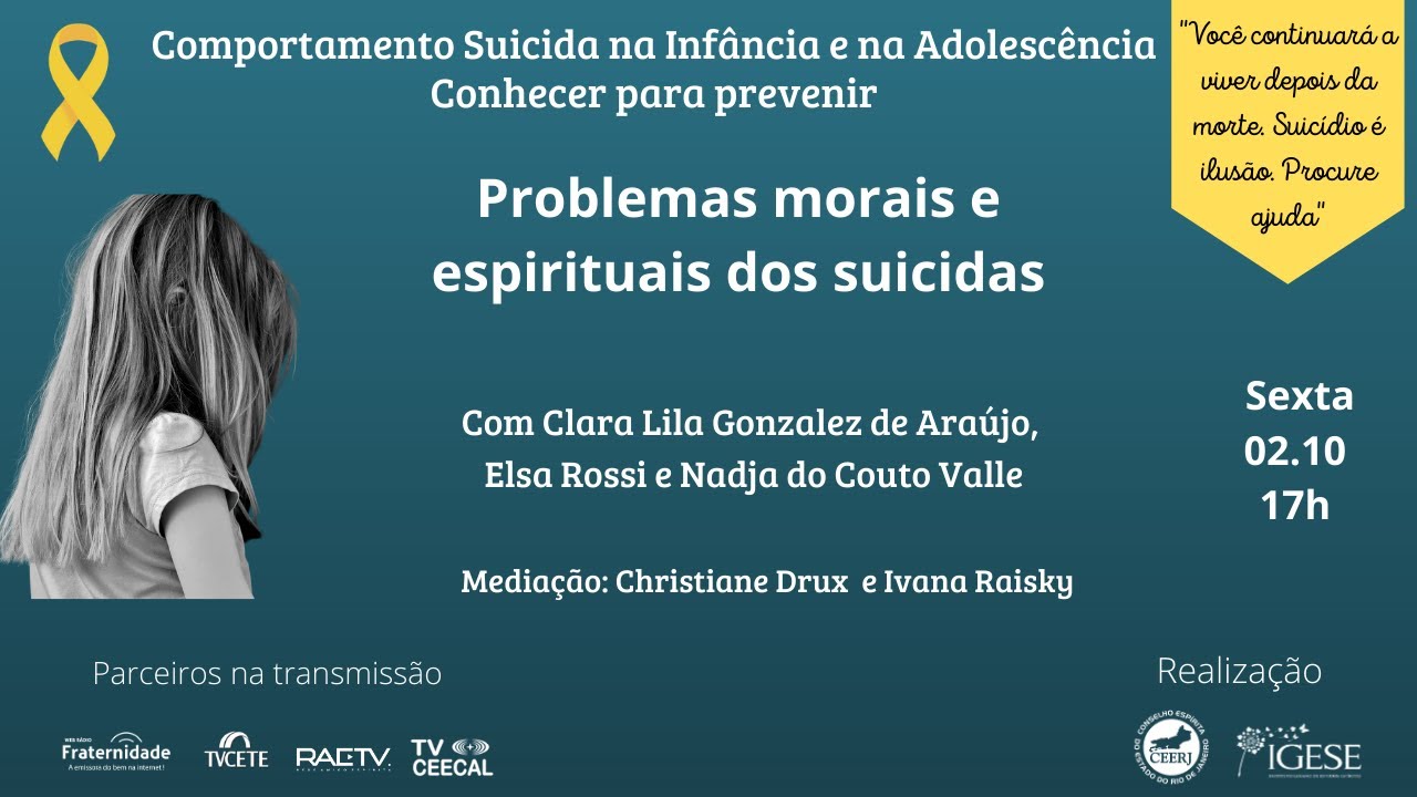 Problemas morais e espirituais dos suicidas