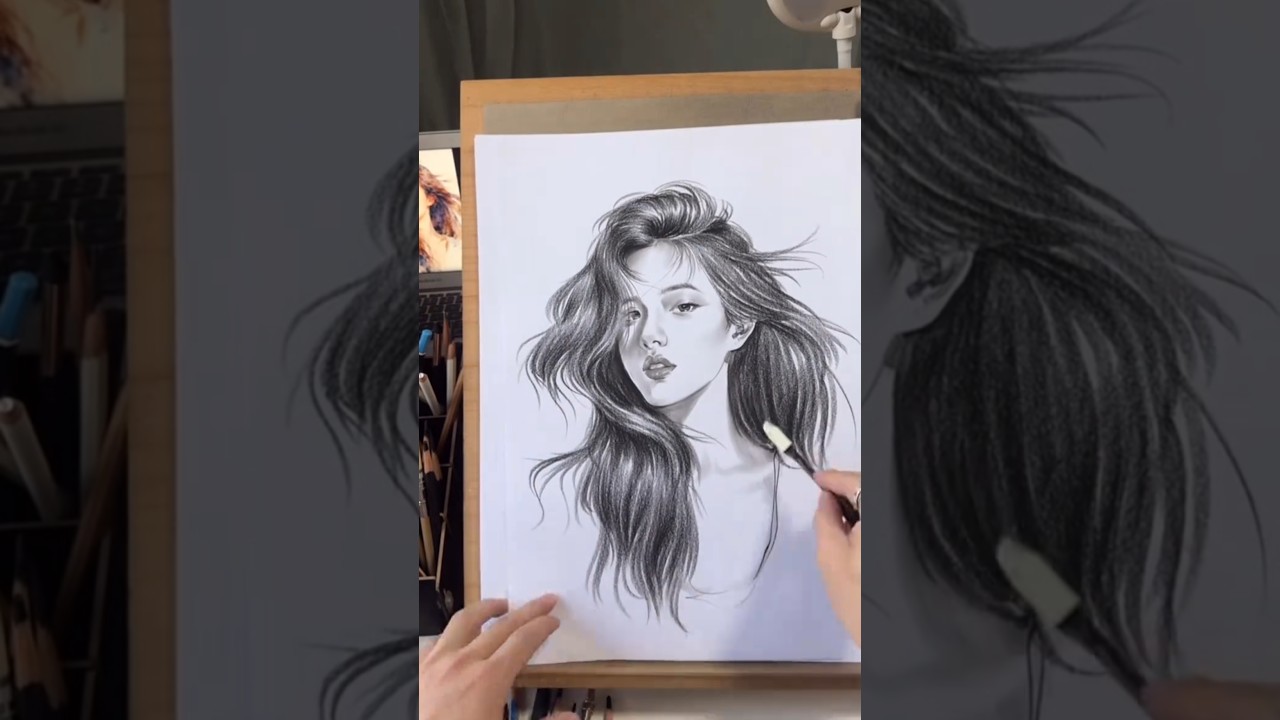 ​Satisfying Pencil Portrait Drawing! ✏️✨ 