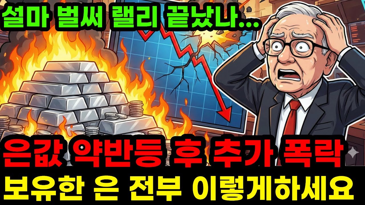 [긴급] 은값 약반등 후 또 한번 급락 1975년과 소름돋게 똑같다 가지고 있는 '은' 전부 이렇게 하세요