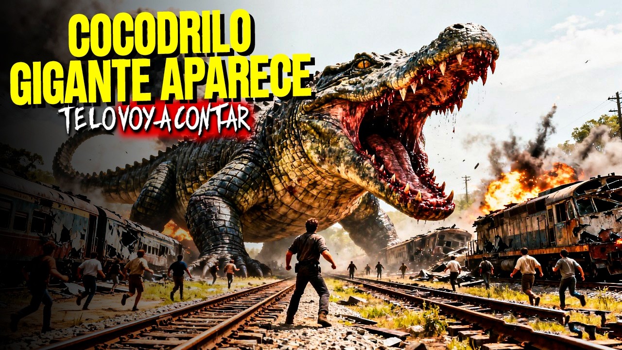 APARECE UN COCODRILO-DINOSAURIO GIGANTE Y SE ENFRENTA A UN CAIMAN GIGANTE en 13 MINUTOS