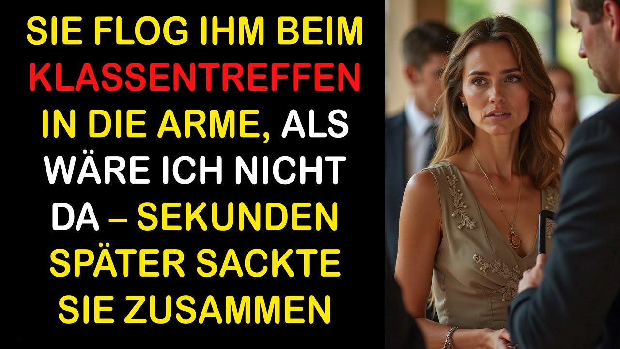 SIE UMARMBTE IHN BEIM KLASSENTREFFEN, ALS GÄBE ES MICH NICHT – DANN BRACH SIE ZUSAMMEN