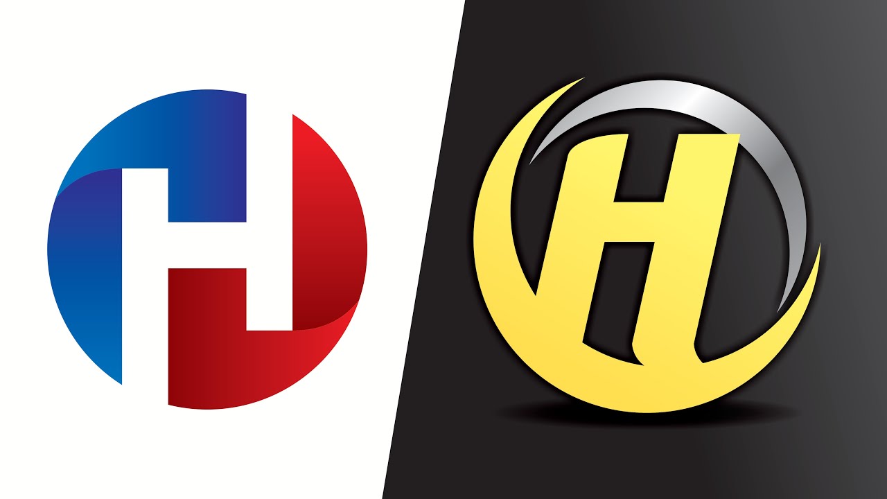 How to Create a Logo in CorelDraw || Letter H Logo in Coreldraw x8