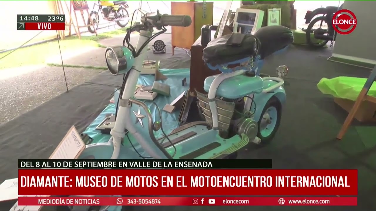 Museo de motos en el Motoencuentro de Diamante