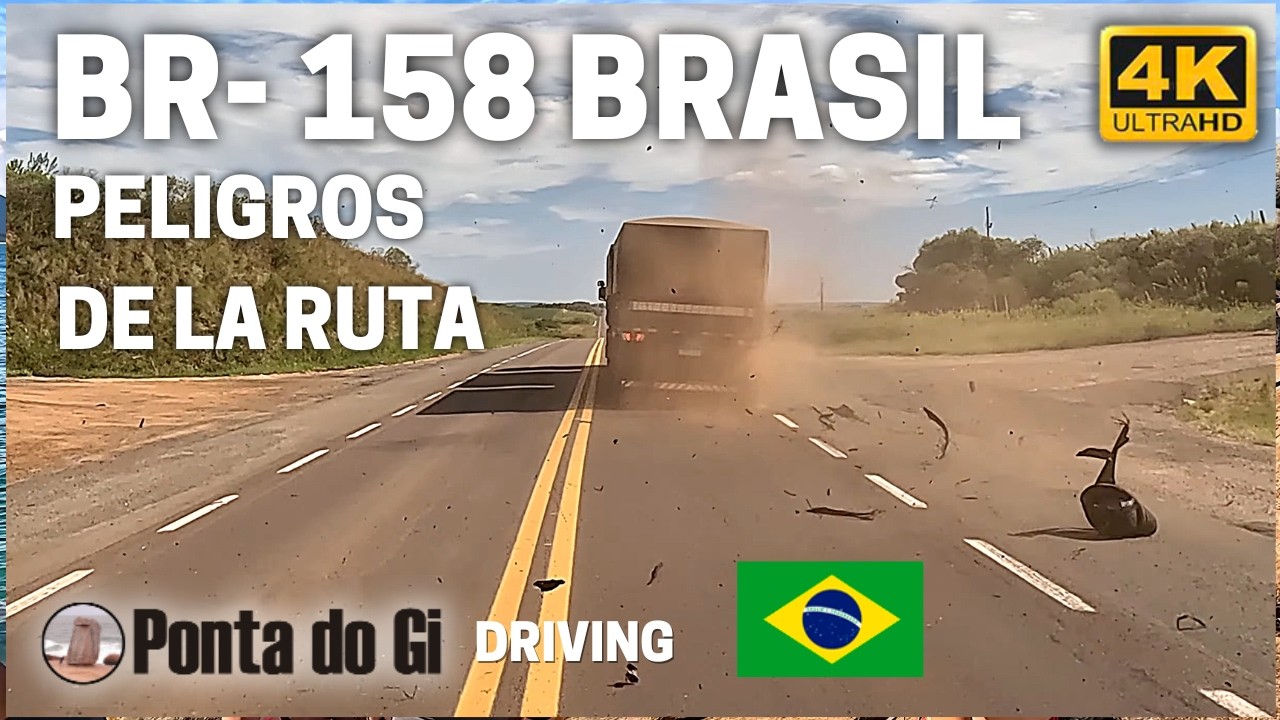 ASÍ EXPLOTÁBA el NEUMATICO de un CAMIÓN en la BR-158 en BRASIL