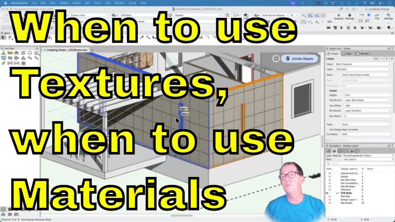 When to Materials, When to use Textures