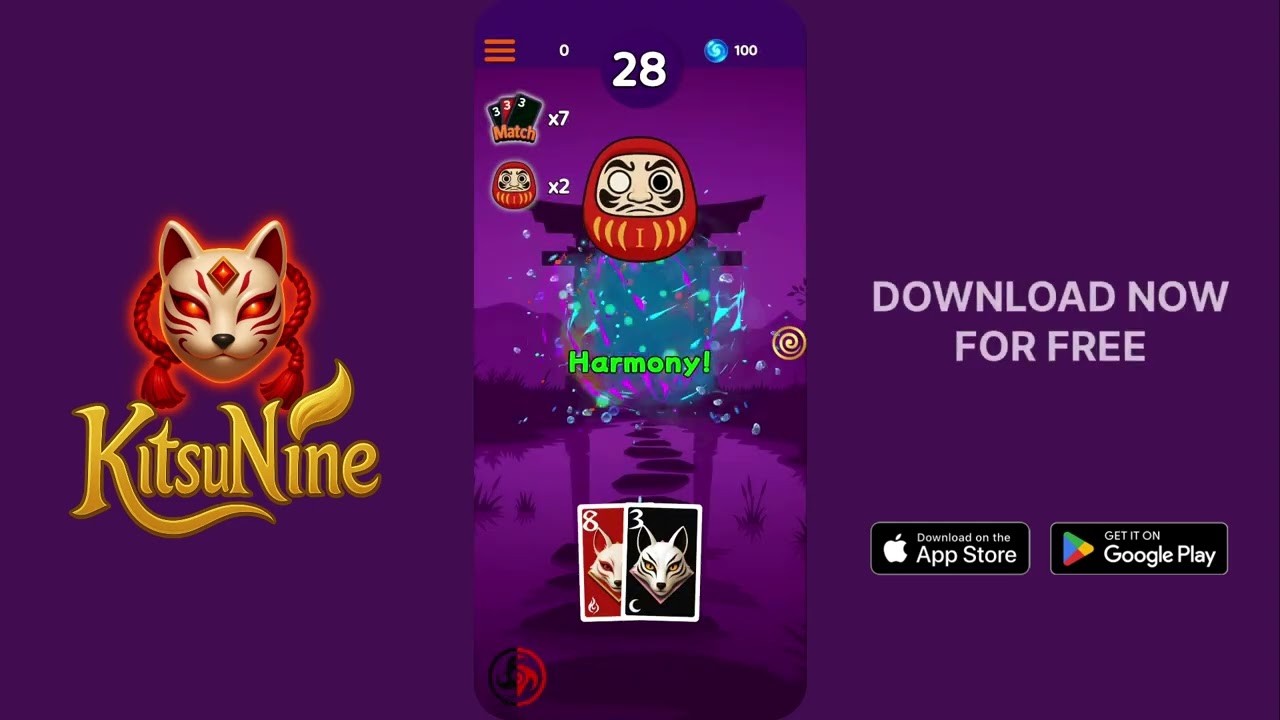 Try now KitsuNine on mobile for free!