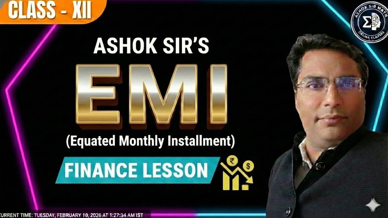 Cbse class 12 EMI AND AMORTIZATION IN ONE SHOT