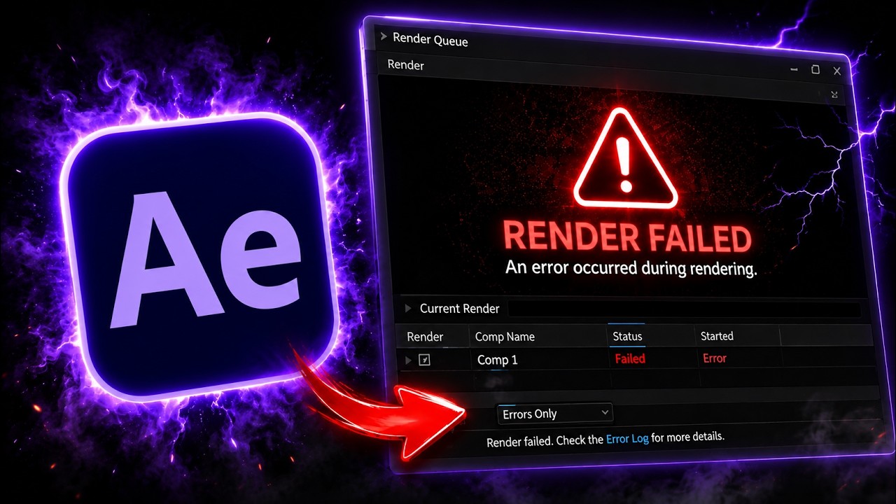 How to Fix After Effects Render Failed Error (Fast & Easy)