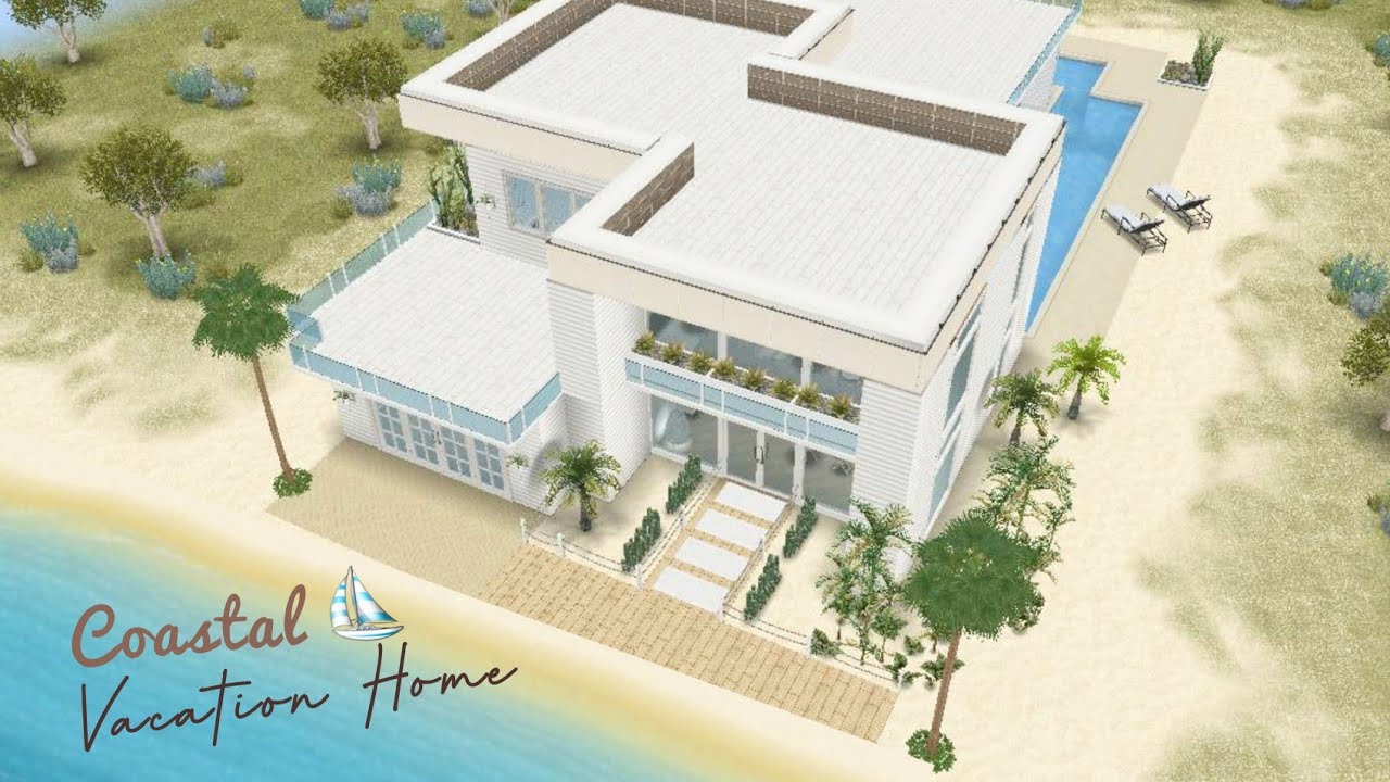 Sims Freeplay | Coastal Vacation Home 🐚⛵ | House tour + Live build