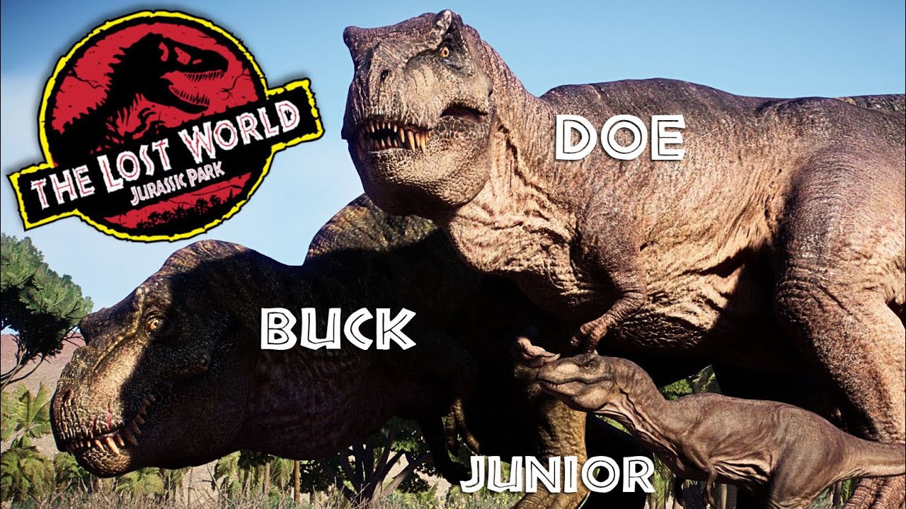 T-Rex BUCK and DOE in The Lost World | JURASSIC WORLD EVOLUTION 2