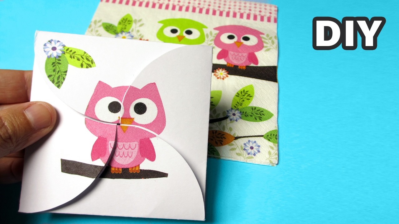 How To Create An Adorable Owl Envelope Step By Step!
