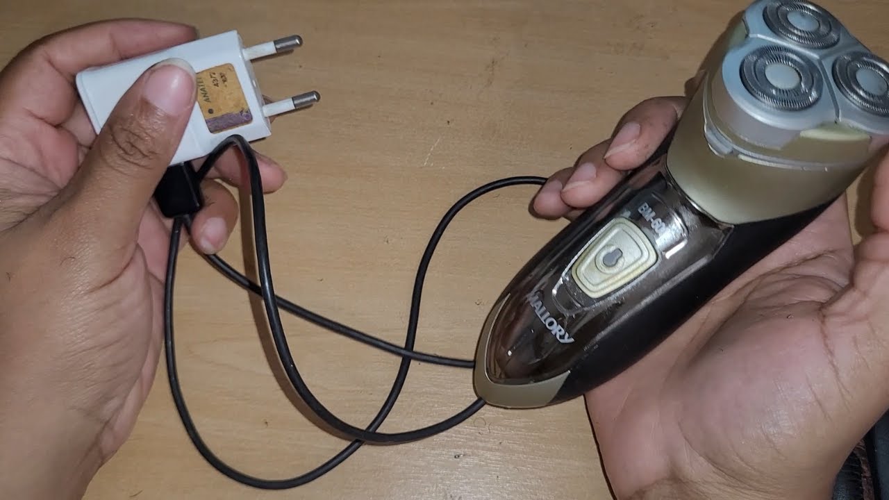 como ligar barbeador elétrico direto na tomada sem bateria