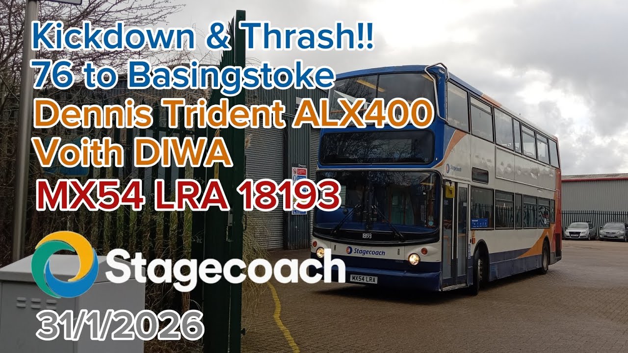 Kickdown & Thrash! | Dennis Trident ALX400 Voith | MX54 LRA 18193 | 31/1/2026