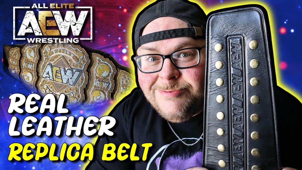 AEW World Replica on REAL LEATHER