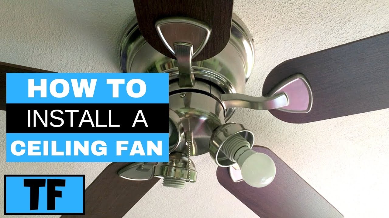 Harbor Breeze Ceiling Fan From Lowes Installation Steps (DIY How To Replace Old Fan)