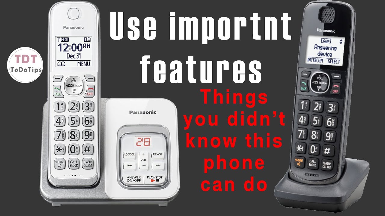How to use Panasonic Cordless DECT 6.0 Digital Phone System KX-TG273C Link2Cell with Bluetooth