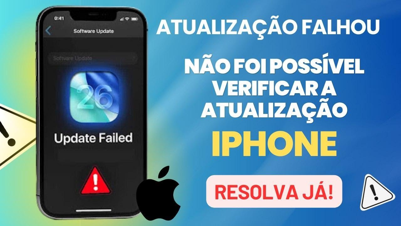 A atualização de software falhou no iPhone Como resolver “não foi possível verificar a atualização