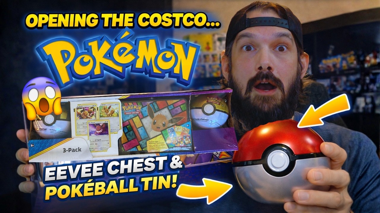 Opening the Costco Pokémon Eevee Collection Chest & Poké Ball Tin Bundle!