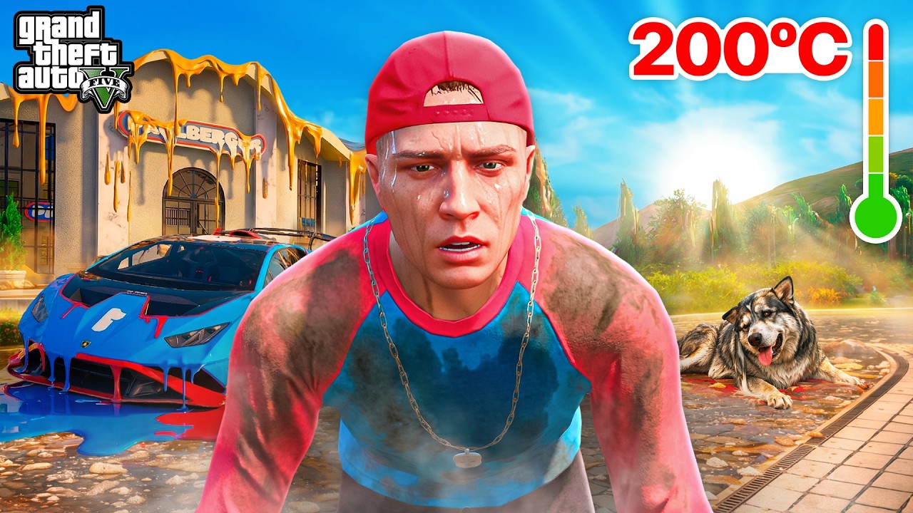 &Uuml;BERLEBE den HEI&szlig;ESTEN TAG in GTA 5! 🥵