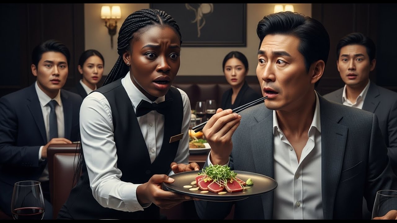 Korean Mafia Boss Ordered the Black Waitress Arrested when She Swapped The Plate, But The poison ..
