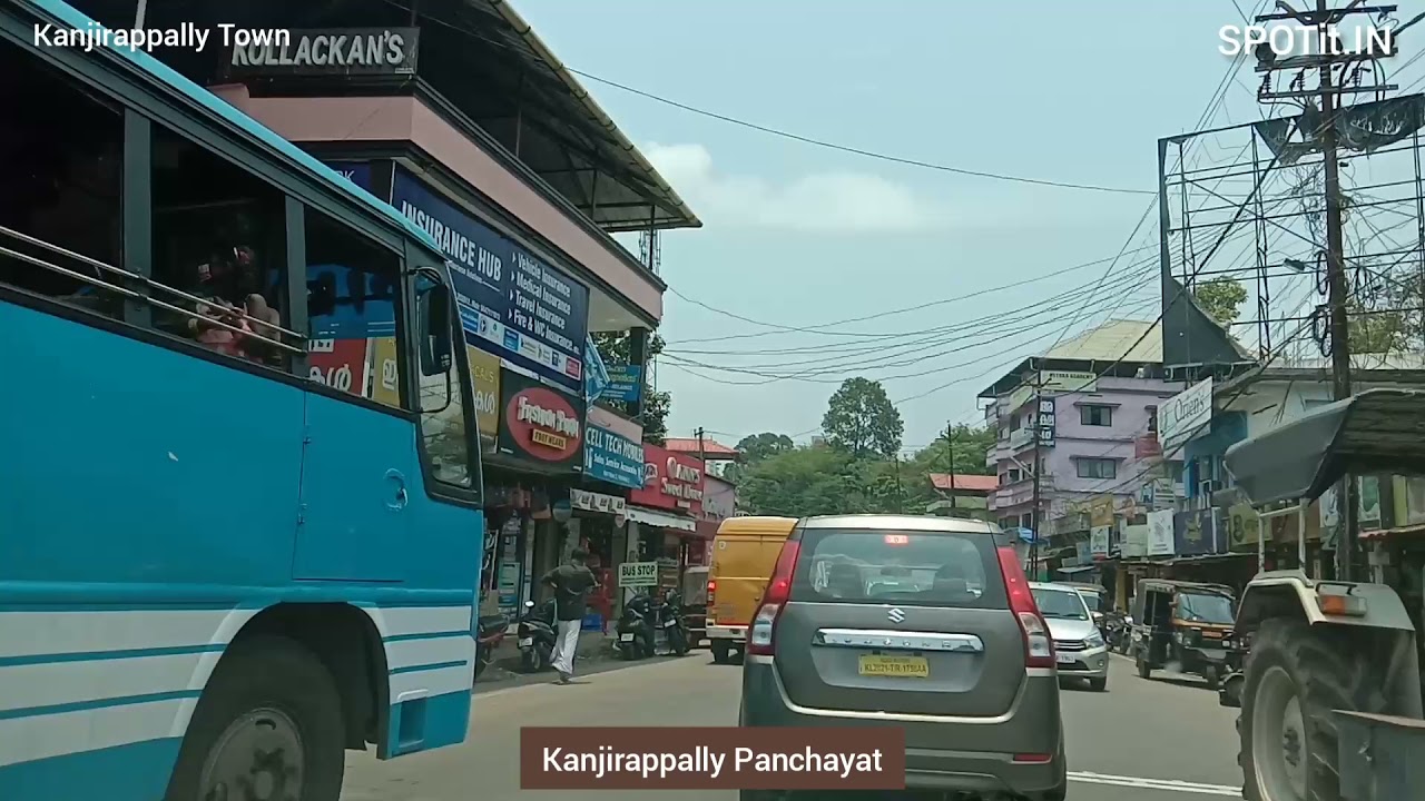Kanjirappally Town Full road trip | Kanjirappally City Tour | Kanjirappally Panchayat | Spotit.IN