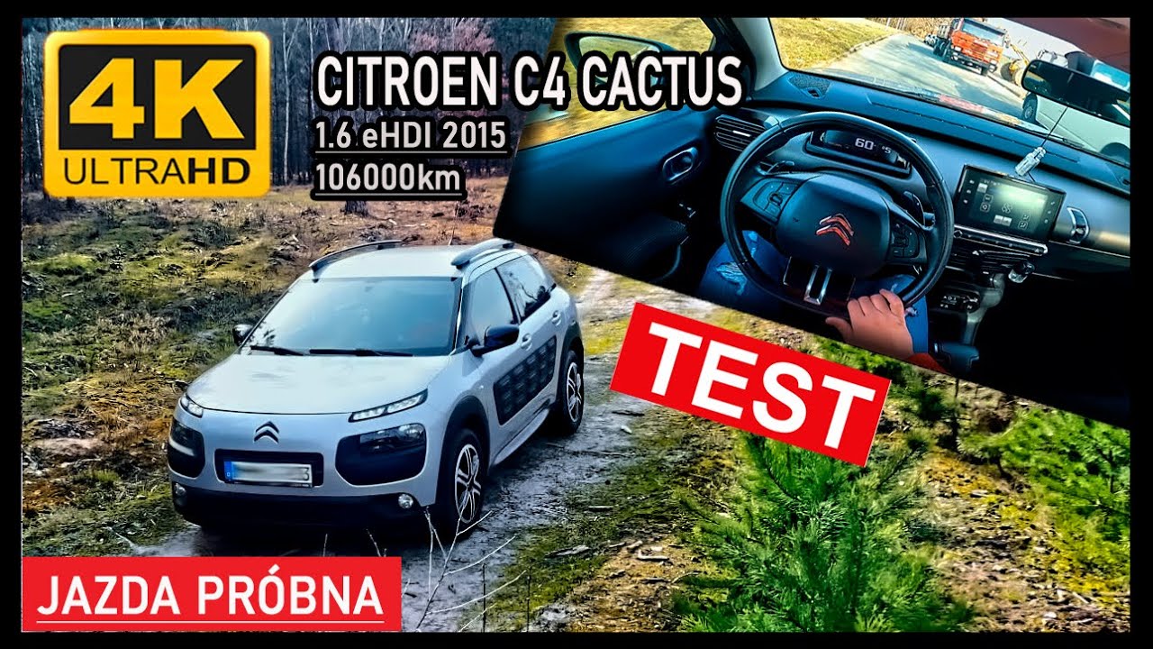 CITROEN C4 CACTUS 1.6eHDI AUTOMAT TEST-DRIVE JAZDA PRÓBNA