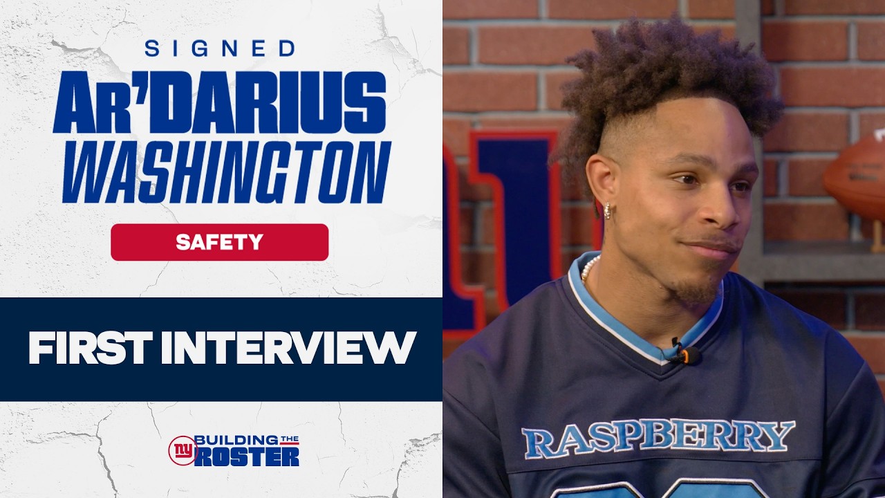 First Interview: Safety Ar'Darius Washington on Joining the Giants | New York Giants