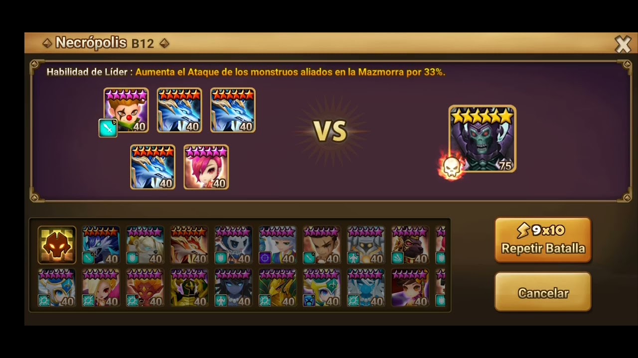 Summoners war teams fast and save gb12, db12, nc12, sf10, pc10 with mobs farmers