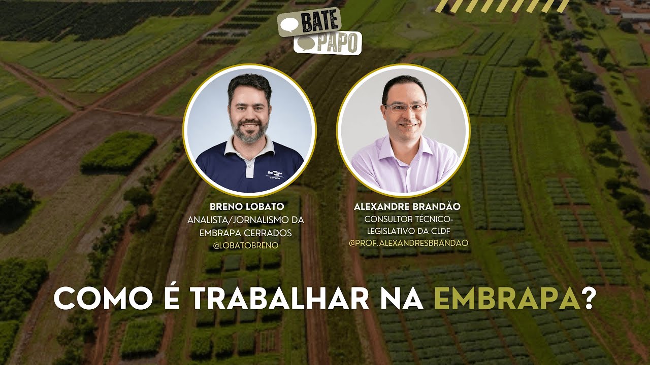🔵BATE-PAPO: COMO É TRABALHAR NA EMBRAPA (com o jornalista da Embrapa Breno Lobato)